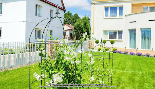 Метална градинска обелиска за цветя Kadax 120см
