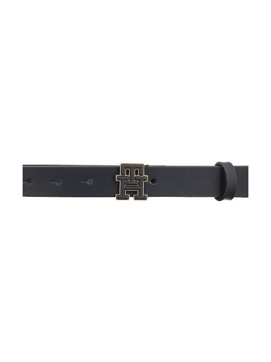 Tommy Hilfiger Logo 2,5 Leather Women's Belt Black