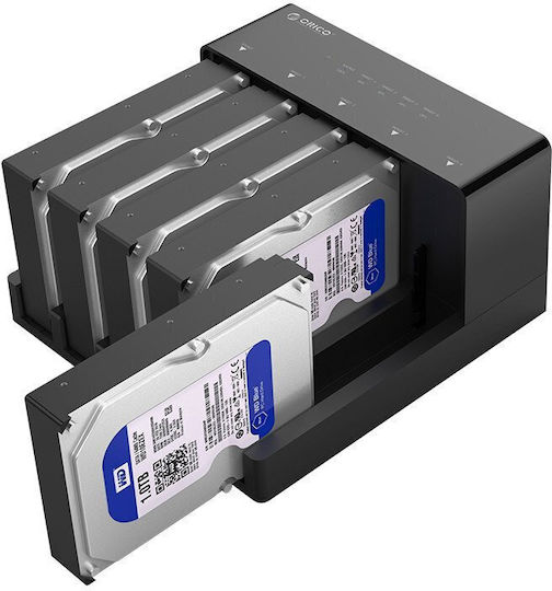Orico Docking Station for 5 Hard Drives SATA 3.5" with Connection USB 3.0 (6558US3-C-EU-BK1)