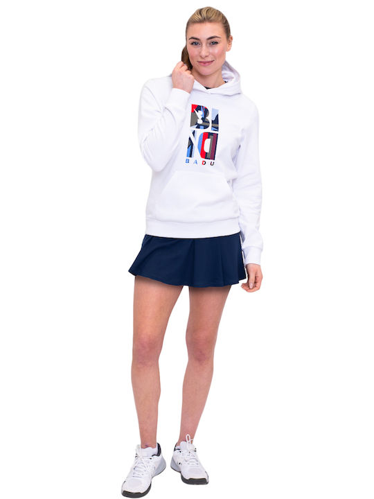 Γυναικείο Φούτερ με Κουκούλα White, Dark Blue, Red, Blue