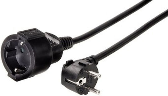 HAMA Schuko - Schuko Cable 3m Μαύρο 00047869