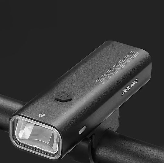 Rockbros RHL600 Reîncărcabil Partea din față Lumină Bicicletă