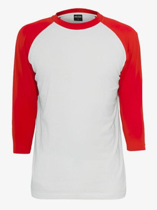 Contrast T-shirt White/red