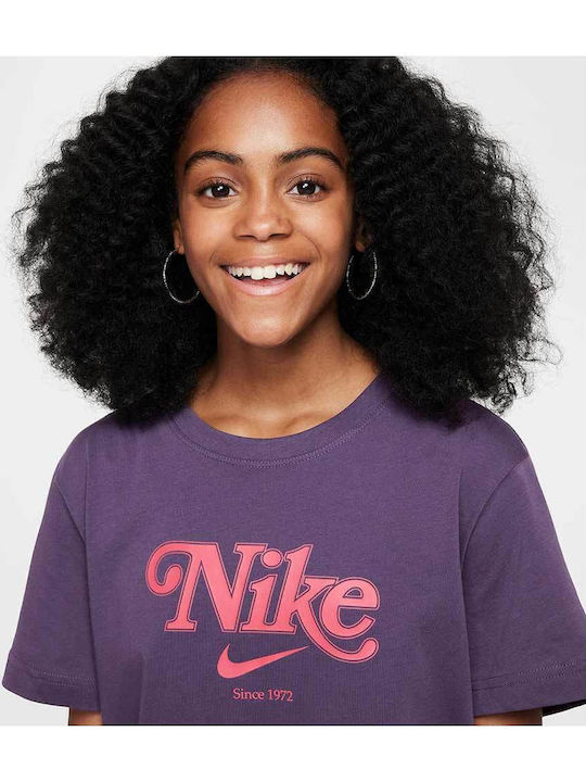Παιδικό T-shirt Μωβ Sportswear