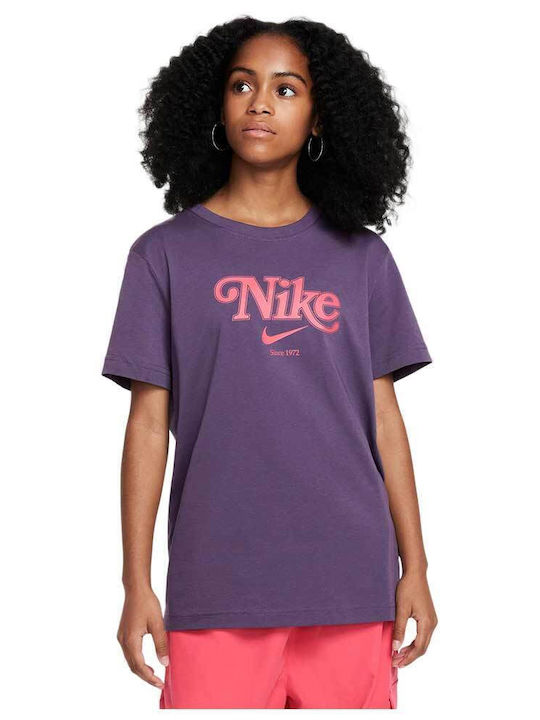 Παιδικό T-shirt Μωβ Sportswear