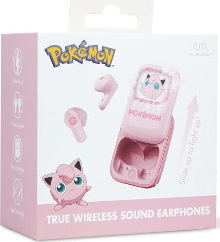 OTL Jiggly Puff Slide In-ear Bluetooth Handsfree Ακουστικά με Θήκη Φόρτισης Ροζ
