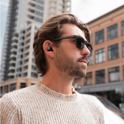 Jlab Epic Lab Edition In-Ear Bluetooth-Freisprecheinrichtung Kopfhörer mit Schweißresistenz und Ladeetui Schwarz
