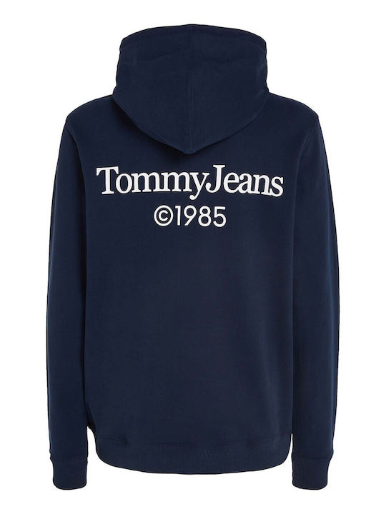 Tommy Hilfiger Ανδρικό Φούτερ με Κουκούλα και Τσέπες Blue