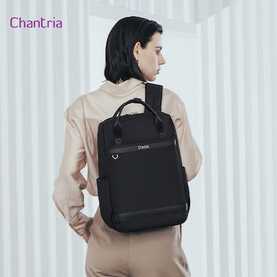 Chantria Γυναικεία Backpack Backpack for 14" Laptop Black