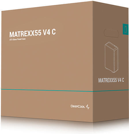 Deepcool Matrexx 55 V4 C Gaming Midi Tower Κουτί Υπολογιστή με Πλαϊνό Παράθυρο και RGB Φωτισμό Μαύρο