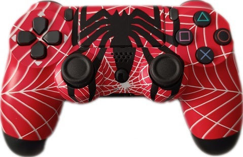 Spiderman Web Wireless Gamepad for PS4 Red
