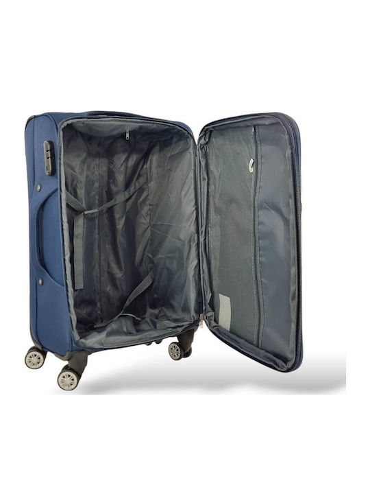 Playbags Голям Куфар Синьо с 4 колела Височина 75см. ps8024-24