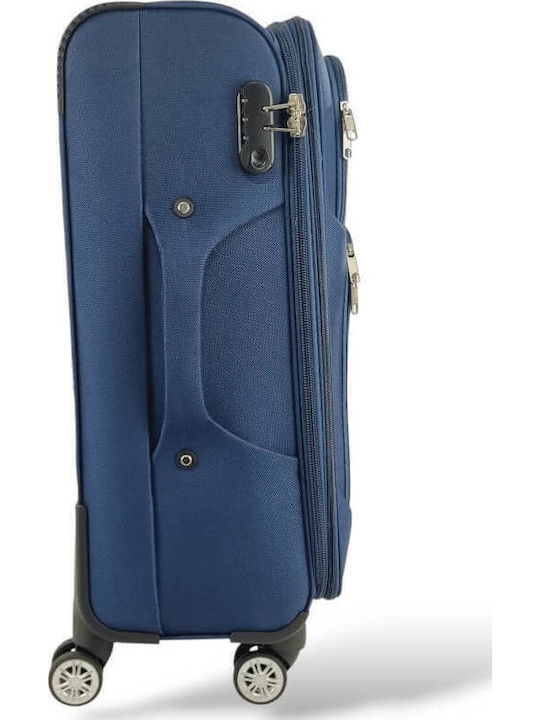 Playbags Голям Куфар Синьо с 4 колела Височина 75см. ps8024-24