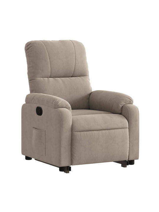 Πολυθρόνα Relax με Υποπόδιο Taupe 75x89.5x103.5cm