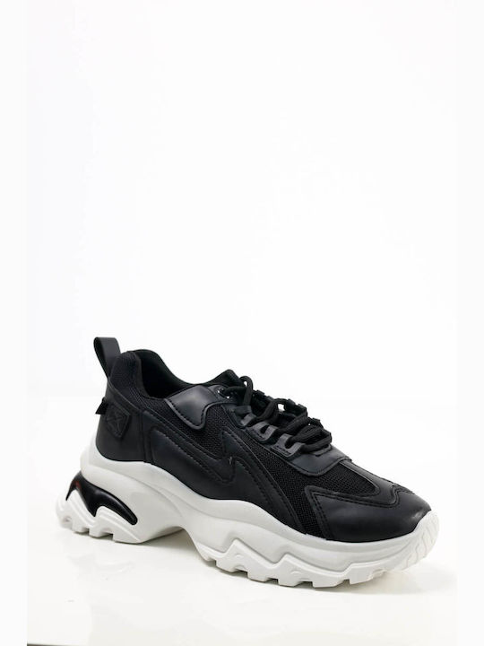 Ligglo Γυναικεία Chunky Sneakers Μαύρα