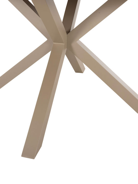 Tisch Stabil Moril Champagne-natural 120x120x74cm