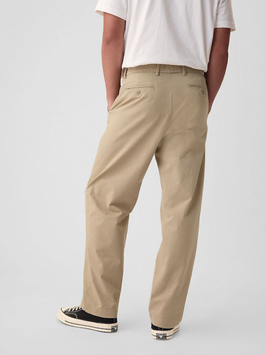 Trousers in Baggy Line khaki