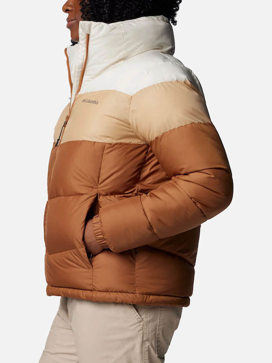 Puffect Ii Women's for Hiking Short Lifestyle Jacket for Winter Camel Brown