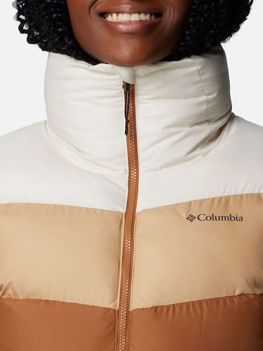 Puffect Ii Women's for Hiking Short Lifestyle Jacket for Winter Camel Brown