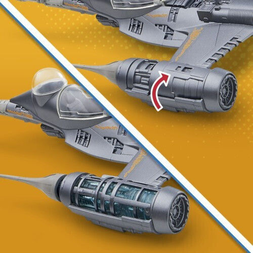 Фигура за Действие The Mandalorian Star Wars Mandalorian Fighter N1 and figurine