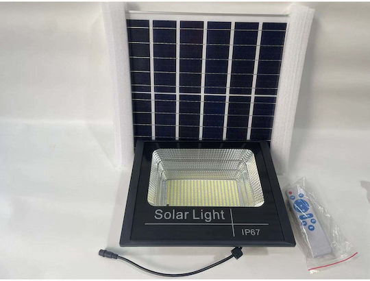 Led Smd 500w Solar Powered Projector Flippy Solar Panel Remote Control Mounting Bracket Abs Material 18ah 400 Leds Color Temperature 6500k 32x26x9 Cm Black