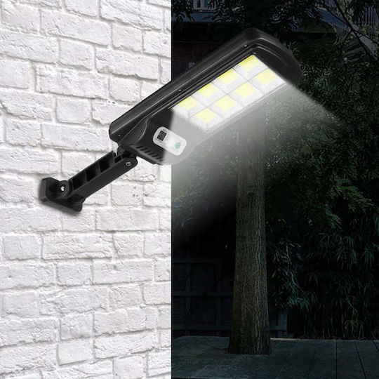 Соларна улична лампа 8 панела 160 LED 30W с индукционен датчик за движение за двор и алея