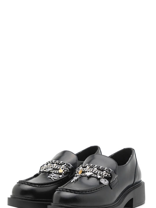 Karl Lagerfeld Women's Loafers in Black Color