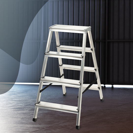 Kadax Leiter Aluminium mit 4 Stufen