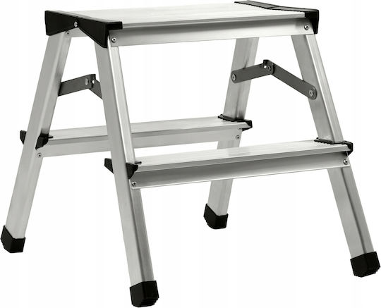 Kadax Leiter Aluminium mit 2 Stufen