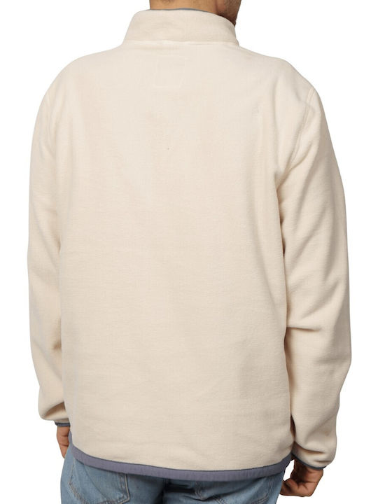 Timberland Men's Long Sleeve Blouse with Zipper Cream