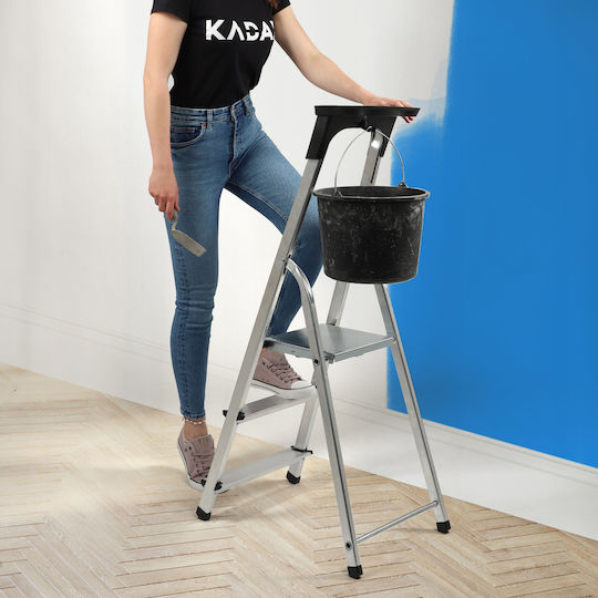Kadax Σκάλα Αλουμινίου με 3 Σκαλοπάτια