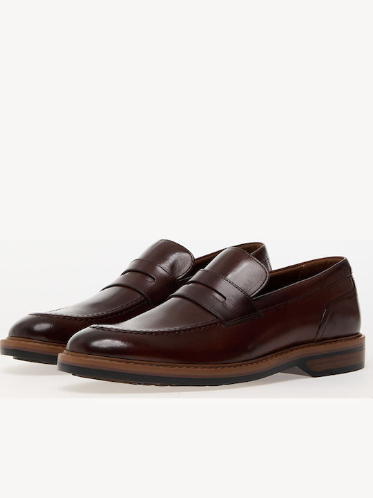Step Men's Leather Loafers Tabac Brown