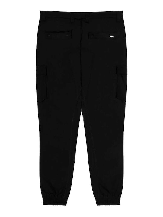 Dolly Noire Men's Trousers Cargo in Regular Fit Black