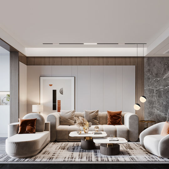 Greenie LED Γραμμικό Φωτιστικό Οροφής 7W Θερμό Λευκό με Ρυθμιζόμενη Ένταση