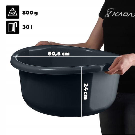 Kadax Schüssel Rund Kapazität 30Es Gray