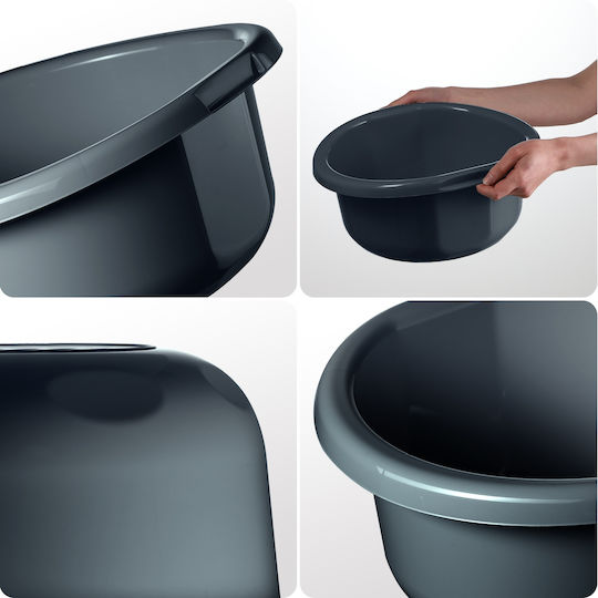 Kadax Basin Round Capacity 8lt Gray