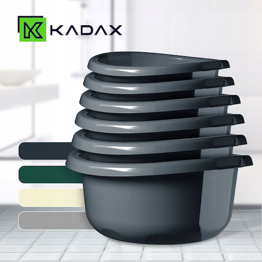 Kadax Lavoar Rotund Capacitate 3.5lt Gri