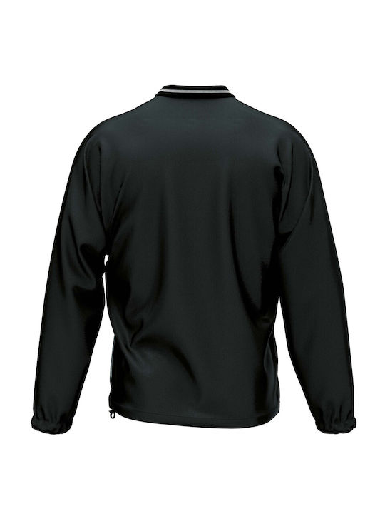 Errea Men's Long Sleeve Blouse with V-Neck Black