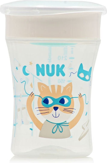 Nuk Baby Cup Magic Cup made of Plastic White Cat 230ml for 8m+m+