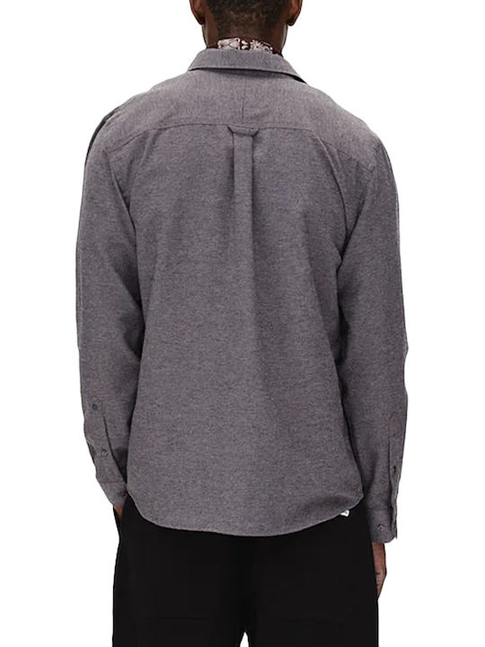 York Long-sleeved Cotton Shirt Grey