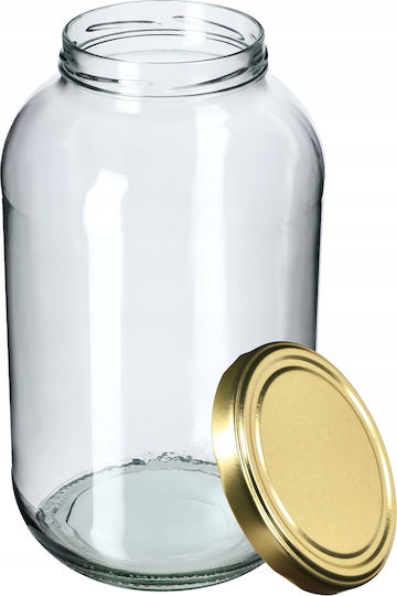 Kadax Vază Utilizare Generală Cu Capac Sticlă Transparentă 4000ml