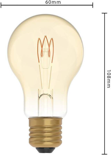 123led Λάμπα LED 2.5W για Ντουί E27 και Σχήμα A60 Θερμό Λευκό 136lm