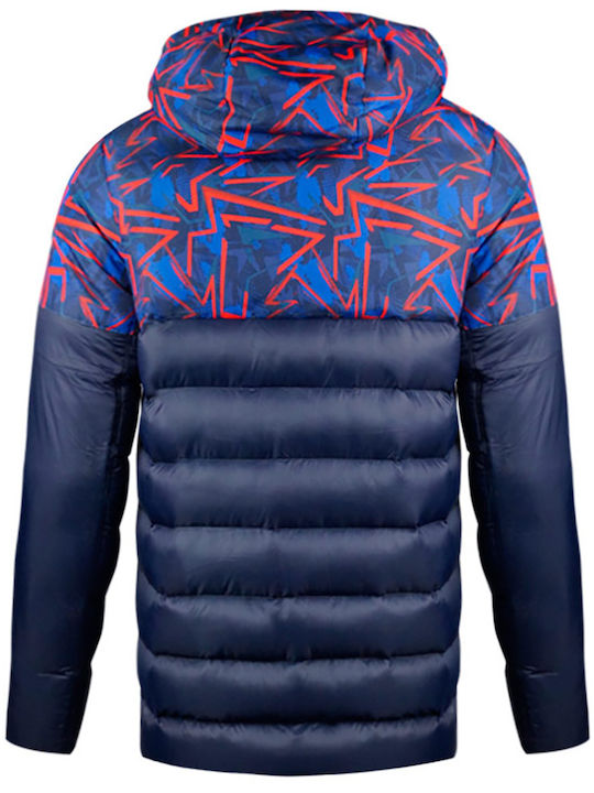 Zeus Giubbotto Herren Jacke Puffer Blue/Red