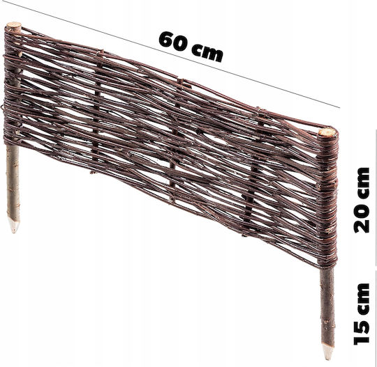 Kadax Gartenbordüre in Beige Farbe 20x60cm
