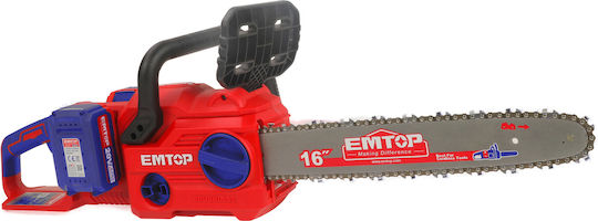 Emtop Battery Chainsaw 2x5Ah 20V with Blade 30cm