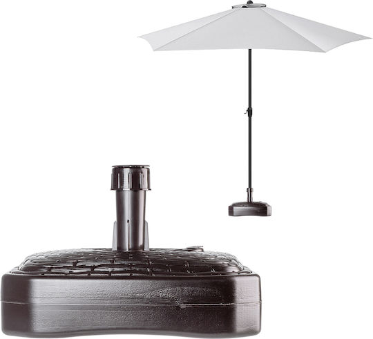 Kadax Umbrella Stand made of Plastic in Brown Color 39x39cm