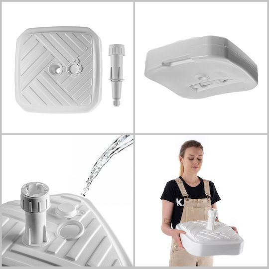 Kadax Stand de umbrelă din Plastic în Culoare Bej 39x39cm