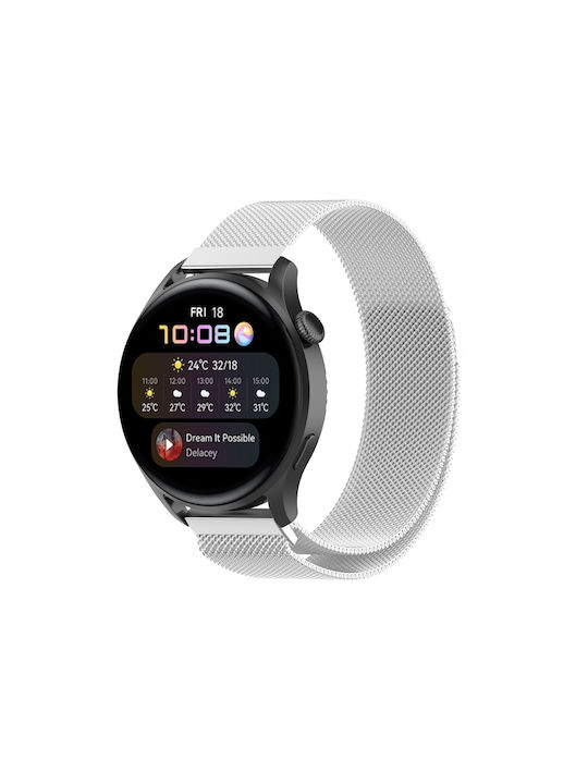 Huawei Λουράκι Ασημί (Huawei Watch GT 3, GT Runner)