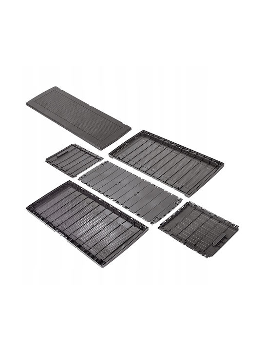 Kadax Cutie de depozitare pentru exterior Plastic 310lt Maro L119xW48xH60buc