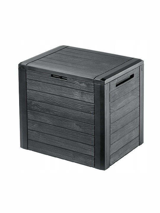 Kadax Cutie de depozitare pentru exterior Plastic 140lt Gri L58.5xW46xH55buc
